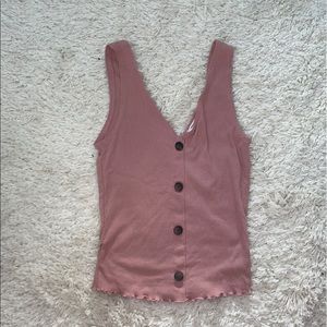 Super cute tank with buttons